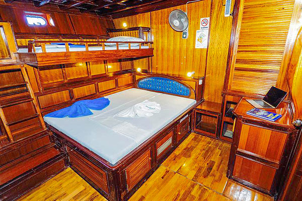 Яхта Eco Blue, каюта Standard на нижней палубе