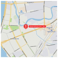 Карта проезда к офису «Сафари-тур» в Санкт-Петербурге